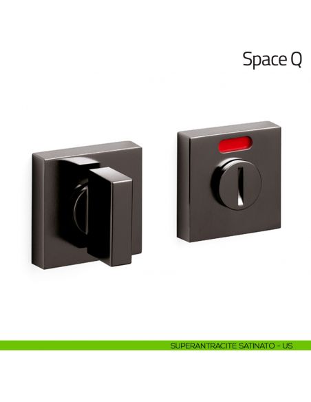 Nottolino per porta Space Q Olivari libero/occupato superantracite satinato