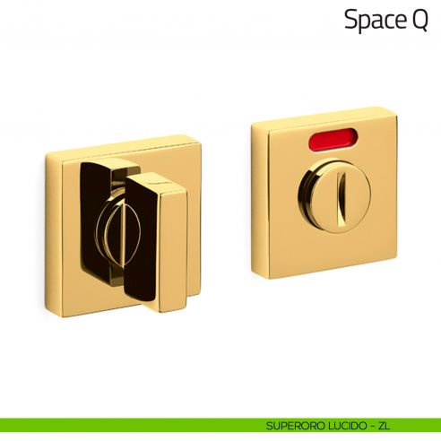 Nottolino per porta Space Q Olivari libero/occupato superoro lucido