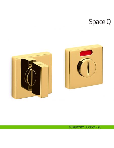 Nottolino per porta Space Q Olivari libero/occupato superoro lucido
