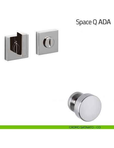 Nottolino per porta Space Q ADA Olivari cromo satinato