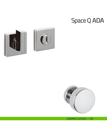 Nottolino per porta Space Q ADA Olivari cromo lucido