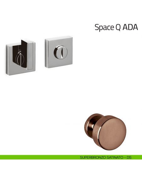 Nottolino per porta Space Q ADA Olivari superbronzo satinato