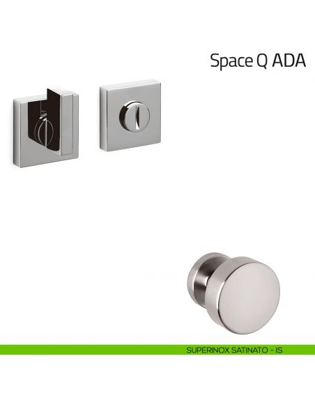 Nottolino per porta Space Q ADA Olivari superinox satinato