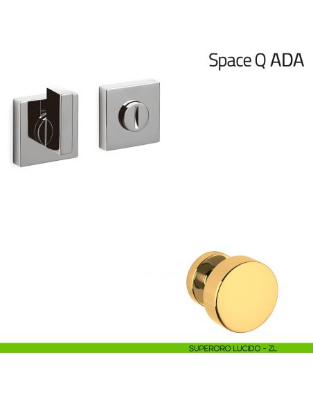Nottolino per porta Space Q ADA Olivari superoro lucido