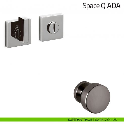 Nottolino per porta Space Q ADA Olivari superantracite satinato