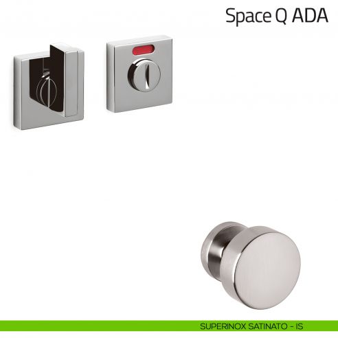 Nottolino per porta Space Q ADA Olivari libero/occupato superinox satinato