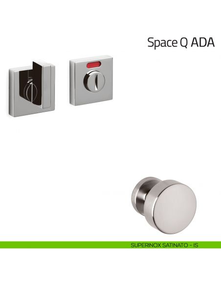 Nottolino per porta Space Q ADA Olivari libero/occupato superinox satinato