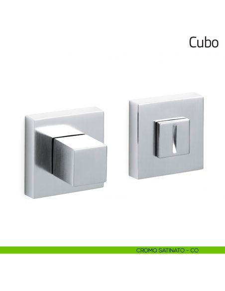 Nottolino per porta Cubo Olivari cromo satinato