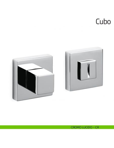 Nottolino per porta Cubo Olivari cromo lucido