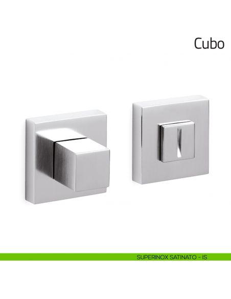 Nottolino per porta Cubo Olivari superinox satinato