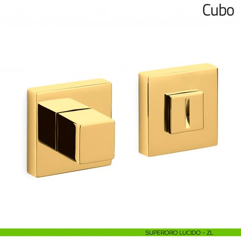 Nottolino per porta Cubo Olivari superoro lucido