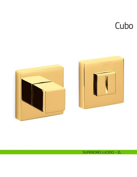 Nottolino per porta Cubo Olivari superoro lucido