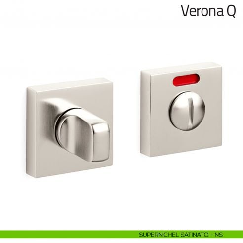 Nottolino per porta Verona Q Olivari libero/occupato supernichel satinato