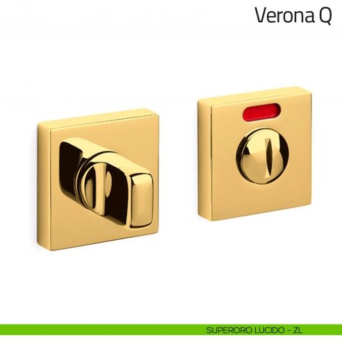 Nottolino per porta Verona Q Olivari libero/occupato superoro lucido