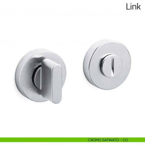 Nottolino per porta Link Olivari cromo satinato