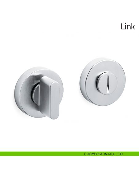 Nottolino per porta Link Olivari cromo satinato