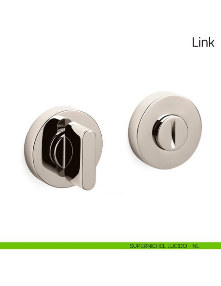 Nottolino per porta Link Olivari supernichel lucido