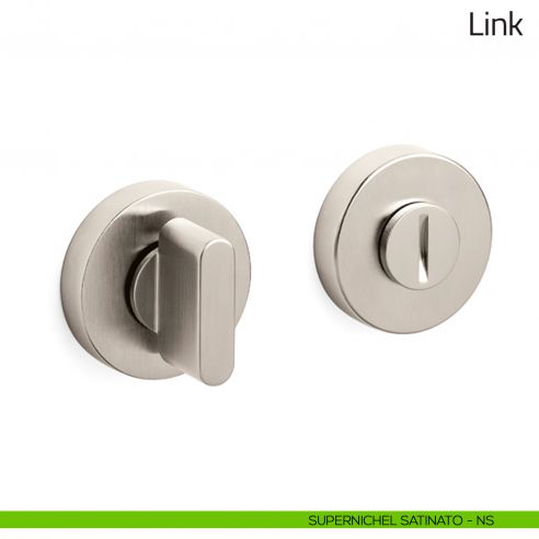 Nottolino per porta Link Olivari supernichel satinato