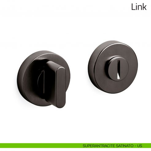 Nottolino per porta Link Olivari superantracite satinato