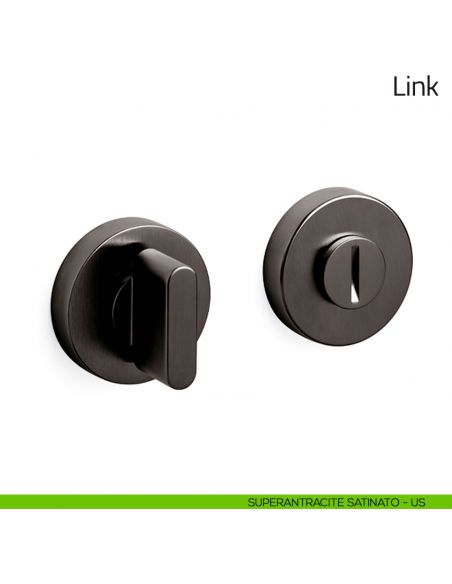 Nottolino per porta Link Olivari superantracite satinato