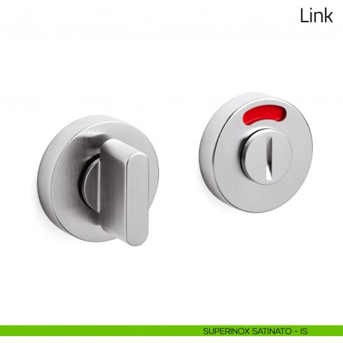 Nottolino per porta Link Olivari libero/occupato superinox satinato