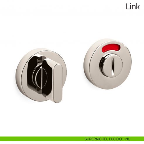 Nottolino per porta Link Olivari libero/occupato supernichel lucido