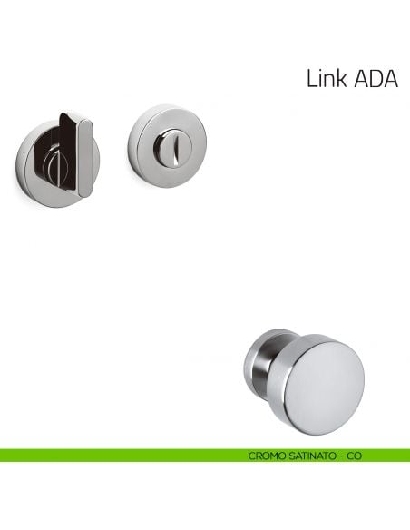 Nottolino per porta Link ADA Olivari cromo satinato