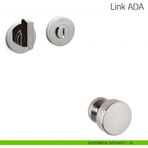 Nottolino per porta Link ADA Olivari superinox satinato