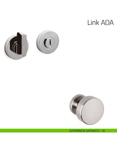 Nottolino per porta Link ADA Olivari superinox satinato