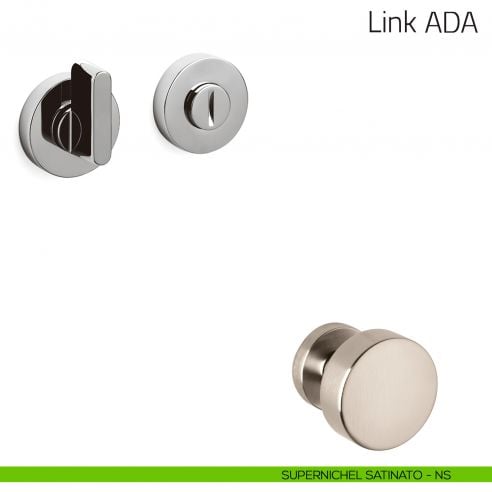 Nottolino per porta Link ADA Olivari supernichel satinato