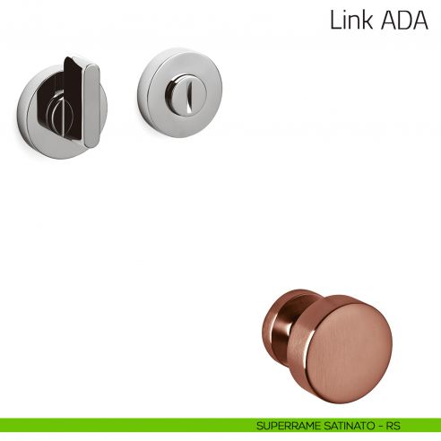 Nottolino per porta Link ADA Olivari superrame satinato