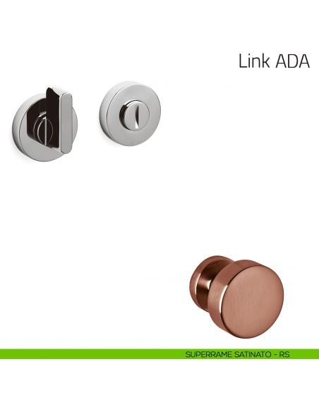 Nottolino per porta Link ADA Olivari superrame satinato