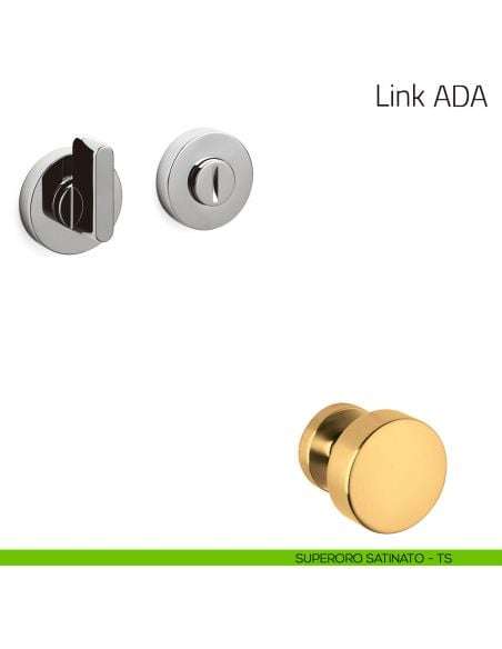 Nottolino per porta Link ADA Olivari superoro satinato