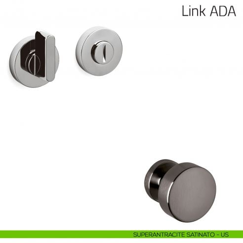 Nottolino per porta Link ADA Olivari superantracite satinato