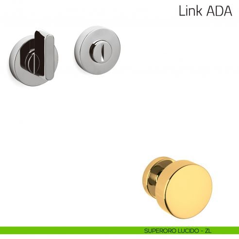Nottolino per porta Link ADA Olivari superoro lucido
