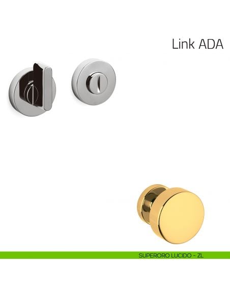 Nottolino per porta Link ADA Olivari superoro lucido