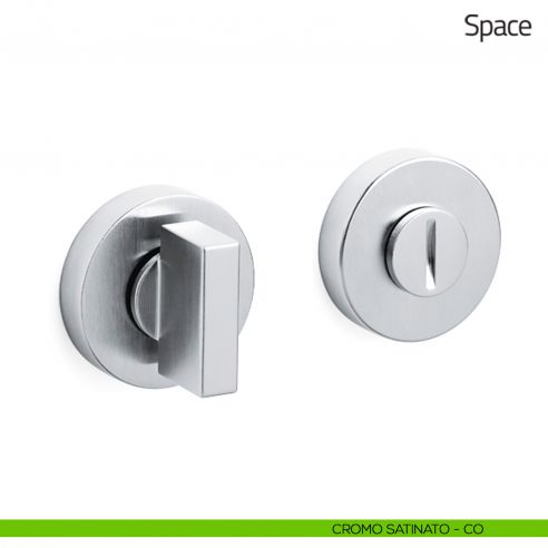 Nottolino per porta Space Olivari cromo satinato