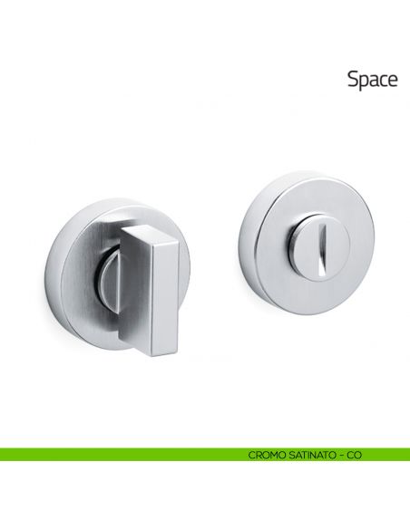 Nottolino per porta Space Olivari cromo satinato