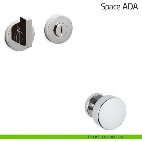 Nottolino per porta Space ADA Olivari cromo lucido
