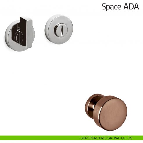Nottolino per porta Space ADA Olivari superbronzo satinato