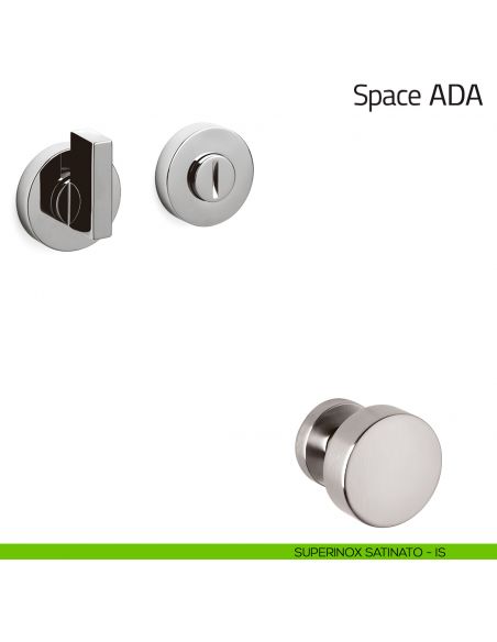 Nottolino per porta Space ADA Olivari superinox satinato