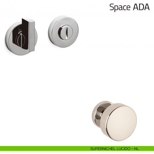 Nottolino per porta Space ADA Olivari supernichel lucido