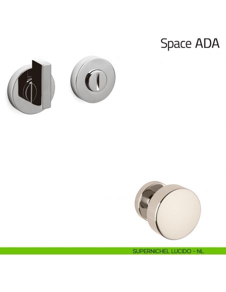 Nottolino per porta Space ADA Olivari supernichel lucido