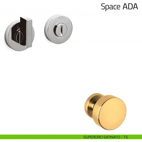 Nottolino per porta Space ADA Olivari superoro satinato