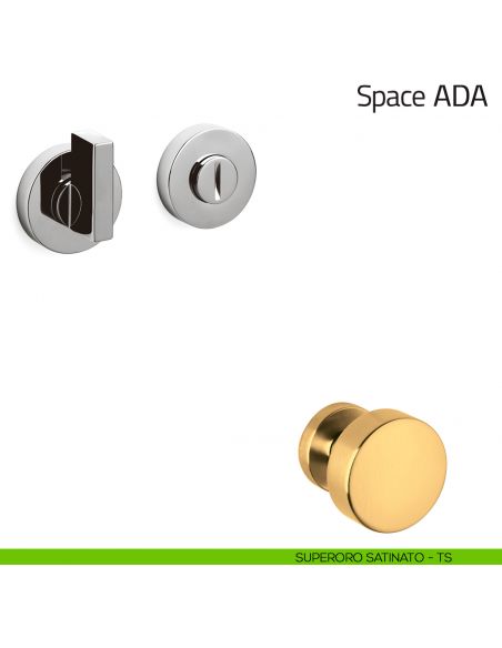 Nottolino per porta Space ADA Olivari superoro satinato
