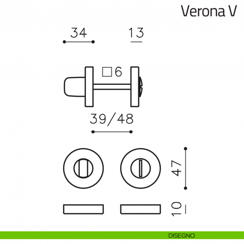 Nottolino per porta Verona V Olivari disegno