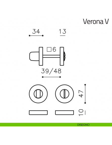 Nottolino per porta Verona V Olivari disegno