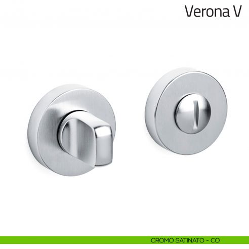 Nottolino per porta Verona V Olivari cromo satinato