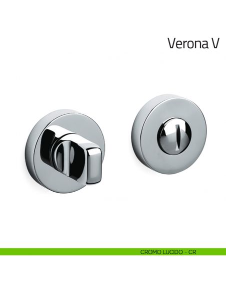 Nottolino per porta Verona V Olivari cromo lucido