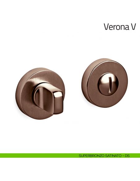 Nottolino per porta Verona V Olivari superbronzo satinato
